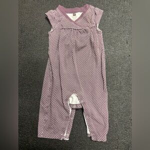 Tea Collection Purple Polka Dot Romper